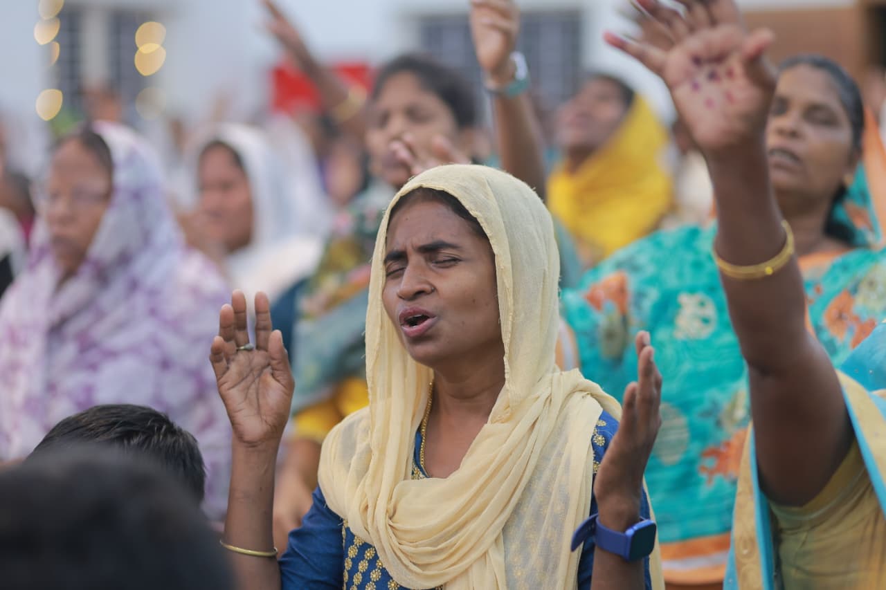 Dedicated community prayer ministry interceding for families